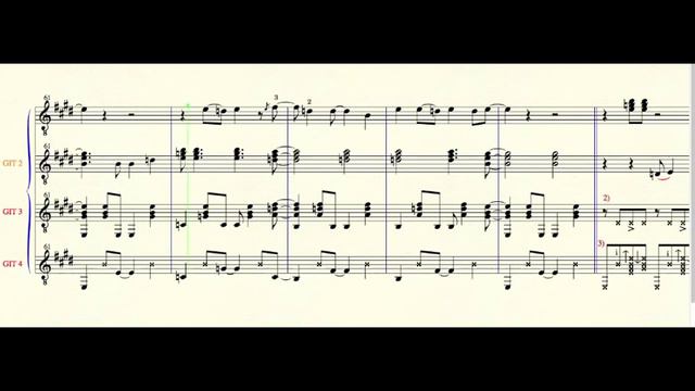 Pharrell Williams Happy - for four Guitars - F-major смотреть онлайн