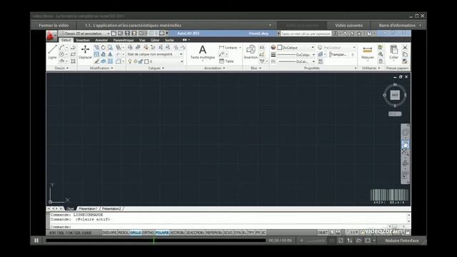 1 1 Présentation d'AutoCAD 2011 смотреть онлайн
