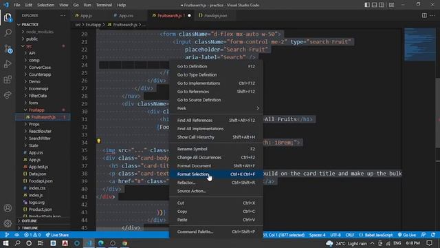 Search Fruit App React App Tutorial: How to Add a Search Box and List of Recipes! смотреть онлайн