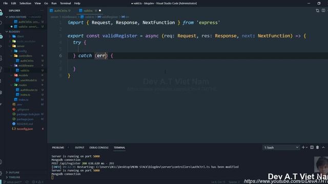 BLOG APP #02 REGISTER | MERN STACK + TYPESCRIPT + REDUX смотреть онлайн