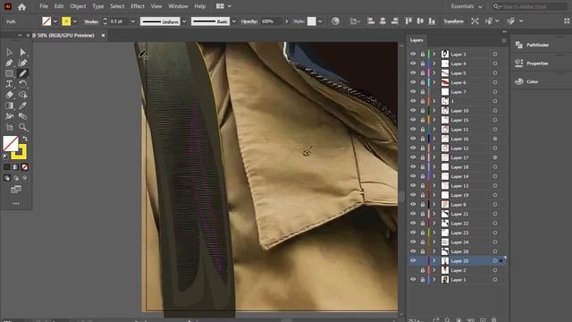 How to draw beautiful girl for beginners ? Photoshop and Illustrator смотреть онлайн
