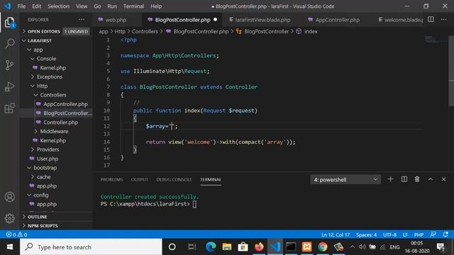 laravel beginner Basic of View part - 07 (Hindi/Urdu) смотреть онлайн