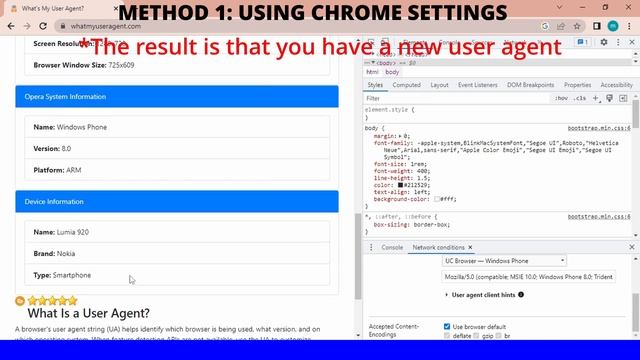 HOW TO CHANGE CHROME USER AGENT смотреть онлайн