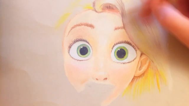 Как нарисовать Рапунцель смотреть онлайн