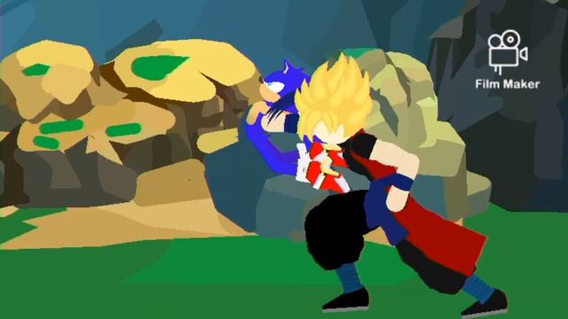 40 sub special archIe Sonic vs xeno Goku part 1 stick node animation смотреть онлайн