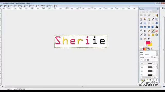 GIMP: Pixel Text Tutorial смотреть онлайн