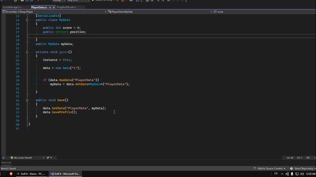 How to save & load data in unity [ Position , Score .. ] - SAVE & LOAD DATAMANAGEMENT SYSTEM смотреть онлайн