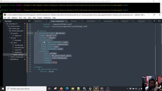 Construcción compuesta de docker-compose (PHP + APACHE + MYSQL) смотреть онлайн