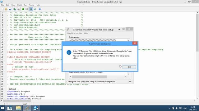 Converting existing Inno Setup script to have custom design with Graphical Installer смотреть онлайн