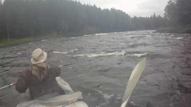 Карелия, река Кереть, порог Кривой 3, июль 2015 года (Киль на Кривом 3) смотреть онлайн