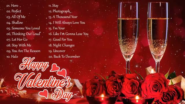 Saint Valentin Musique ❤️❤️❤️ Les meilleures chansons d'amour pour la Saint-Valentin смотреть онлайн