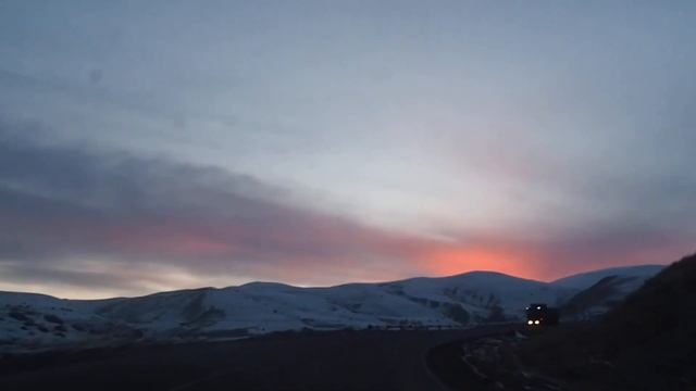 Закат в дороге