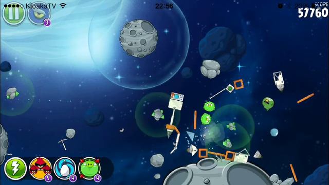 Angry Birds Space 8-26 Beak Impact Walkthrough (3 Stars) смотреть онлайн
