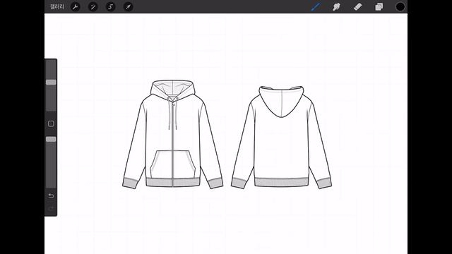 16 Procreate Brushes for Hoody Fashion Flats Design Bundle : Introduction to Brush Set смотреть онлайн