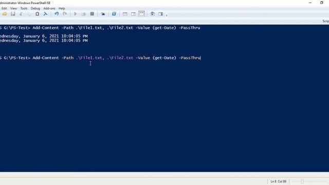 Add-Content | PowerShell Command смотреть онлайн