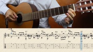 Домбайский вальс (кавер на гитаре) - Видеотабы