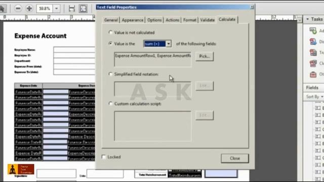 Using subtraction in a PDF form field. смотреть онлайн