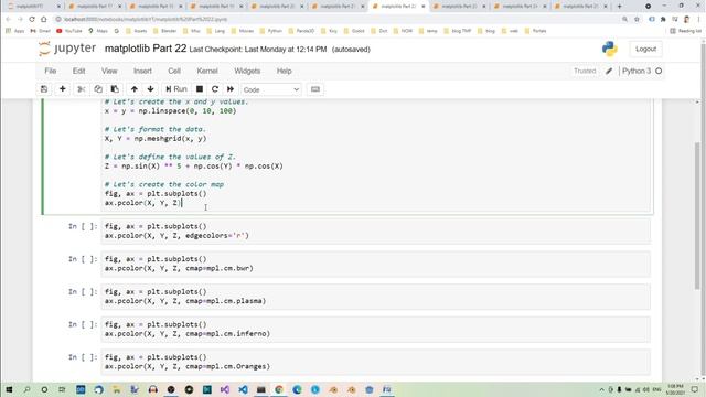 matplotlib Part 22 - Colormap Plots смотреть онлайн