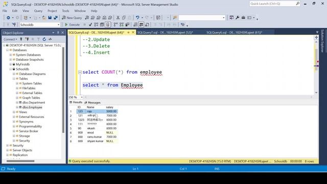 dml |data manipulation language | sql commands | insert command in |sql server смотреть онлайн
