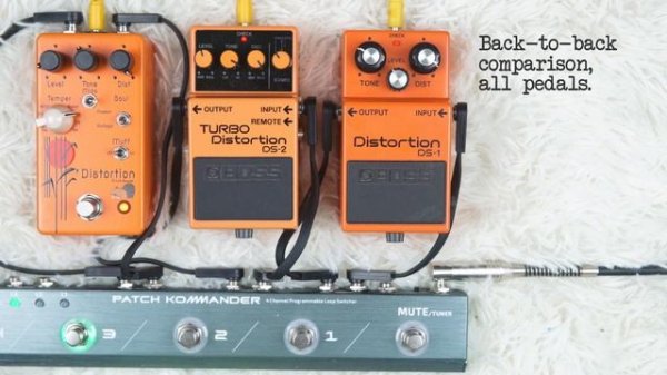 The ultimate orange distortions battle - Boss DS-1, Boss DS-2 and Drunk Beaver Distortion