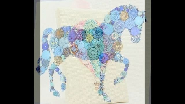 Картина из пуговиц.Фото идеи для творчества смотреть онлайн