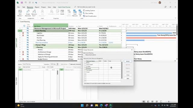 Resource Management in Microsoft Project 2022 смотреть онлайн