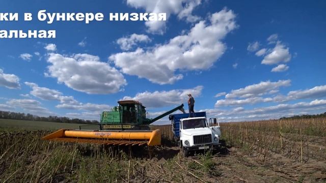 ДОН 1500 уборка подсолнечника смотреть онлайн