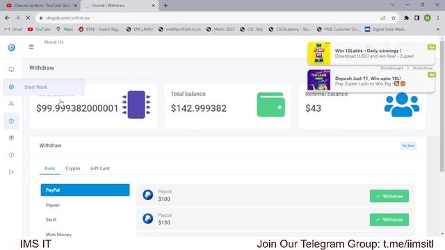 Drojob Payment Proof | Withdrawal When Reached ($100 USD) In Task Balance | Latest Updates смотреть онлайн