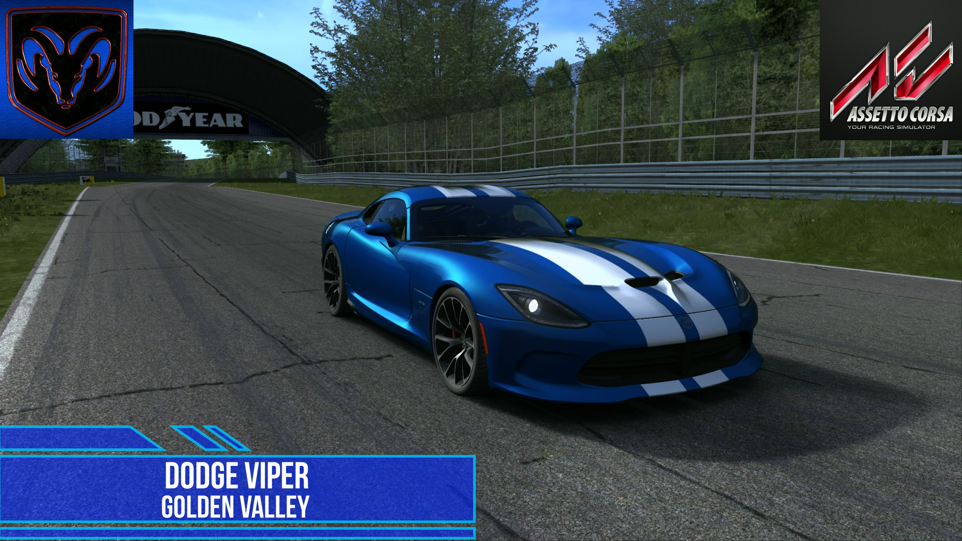 Dodge Viper- Golden Valley | Assetto Corsa. смотреть онлайн