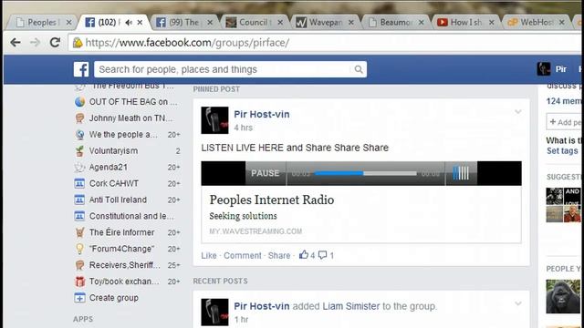 Facebook LIVE radio player for Peoples Internet Radio смотреть онлайн