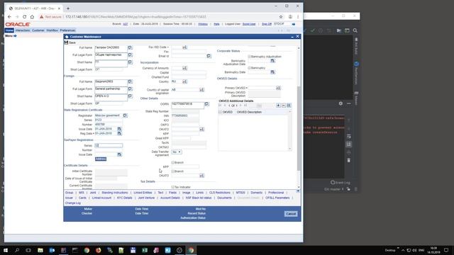 Selenium for Flexcube : Create new STDCIF смотреть онлайн