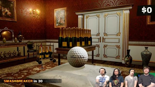 Dangerous Golf - #1 - Smashing Pies with Balls! (4 Player Gameplay) смотреть онлайн