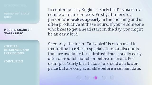 Wake Up with Wisdom: Understanding "Early Bird" in English смотреть онлайн