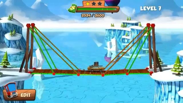 Bridge Builder Прохождение от 4 до 10 уровней смотреть онлайн