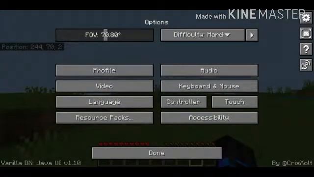 Java ui for Minecraft pe. смотреть онлайн