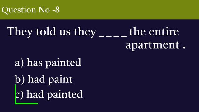 Past Perfect Tense || Past Perfect Quiz || English Grammar Test || English Quiz смотреть онлайн