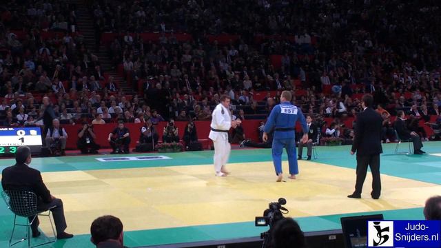 Judo 2010 Grand Slam Paris: Martin Padar (EST) - Grim Vuijsters (NED) [+100kg] semi-final смотреть онлайн