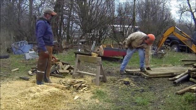 makeing fence posts out of landscape timbers смотреть онлайн