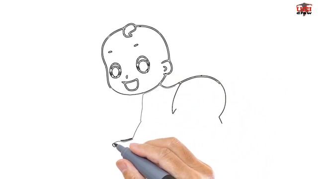 How to Draw a Baby Easy Step By Step Drawing Tutorials for Kids – UCIDraw смотреть онлайн