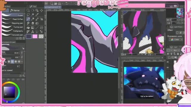 DIGIMON SPEED PAINT: Drawing GulusGammamon from Ghost Game! смотреть онлайн