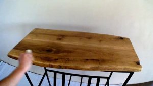 Tung Oil/Тунговое масло нанесение на столешницу из массива дуба от «Wood Oil»