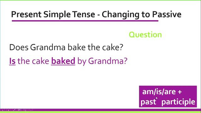 English Grammar - Active to Passive Voice - Imperatives and Interrogatives in Present Tense - Part смотреть онлайн