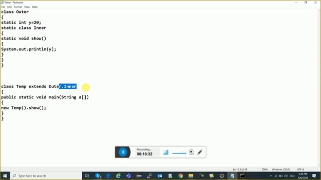 Inner class or Nested class in Java Hindi 2 | Java Tutorial | Inner class | Java in Hindi By Sury смотреть онлайн
