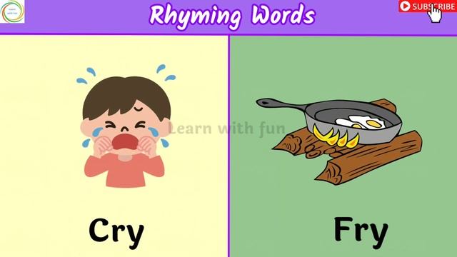 Rhyming words | Rhyming Words For Kids | Learn 50 Interesting Rhyming Words | Phonics Rhyming Words смотреть онлайн
