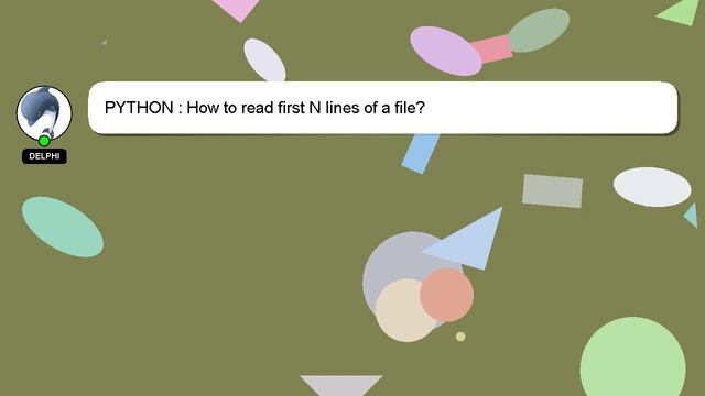 PYTHON : How to read first N lines of a file? смотреть онлайн