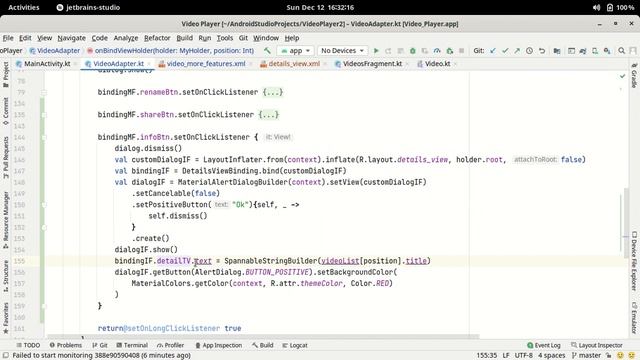 69.Show Video Details in Custom Alert Dialog | Android Studio Kotlin смотреть онлайн