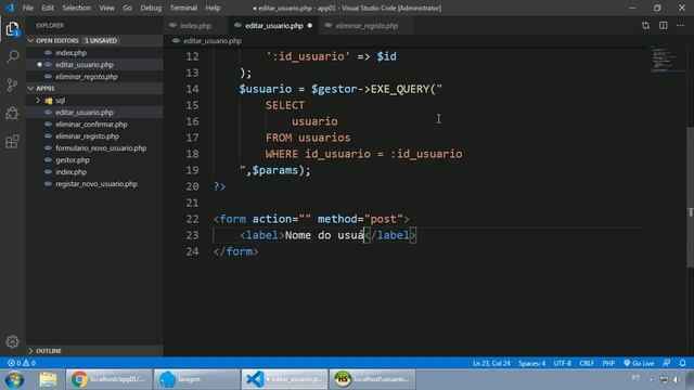 085 - EDITAR DADOS DE UM USUÁRIO PARTE 1 DE 2 смотреть онлайн