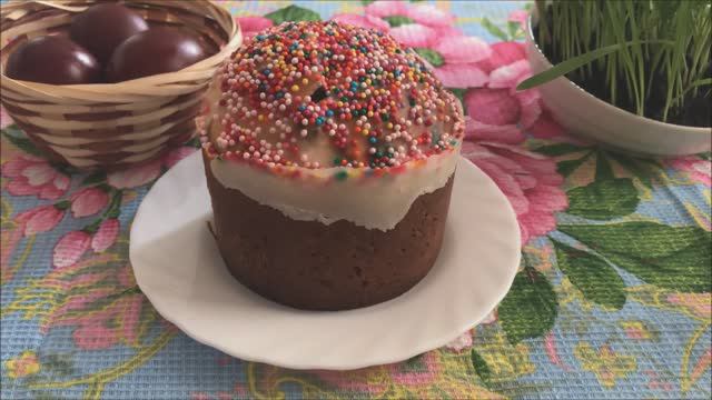 Пробую пасхальный кулич и пеку кулич на сметане смотреть онлайн