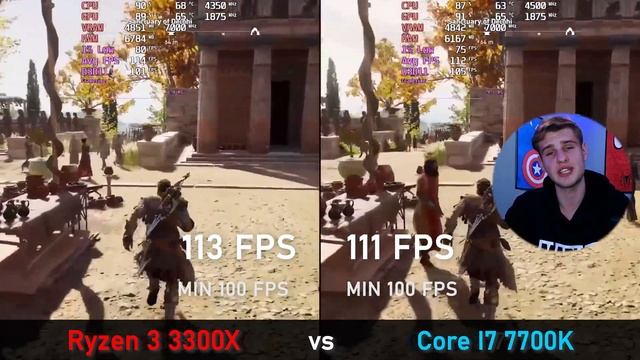 ЭКОНОМИЯ в 2 РАЗА!!! // Ryzen 3 3300X vs Core I7 7700K смотреть онлайн