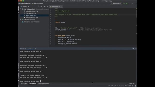 Word Guessing! Final Project - Code in Place 2020 смотреть онлайн